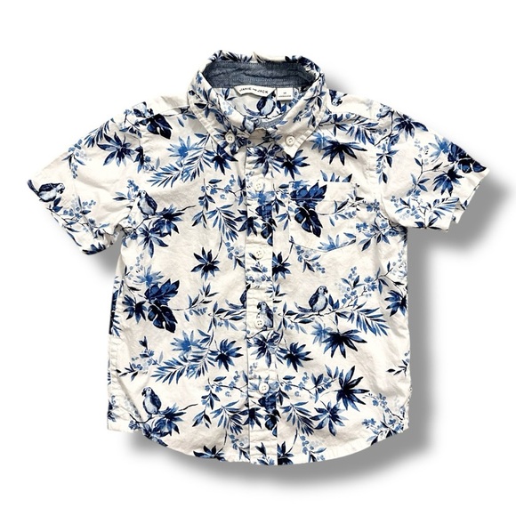 Janie & Jack | Tropical Poplin Polo (2T) 🦜 - Picture 1 of 3